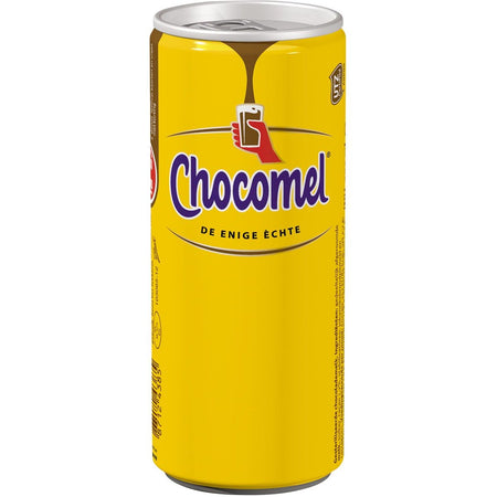 Chocomel -  chocolademelk, blik van 25 cl, vol, pak van 24 stuks