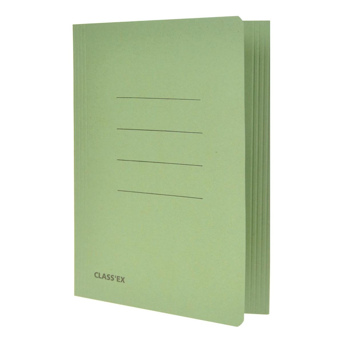 Classex - Class'ex dossiermap, 3 kleppen ft 18,2 x 22,5 cm (voor ft schrift), groen