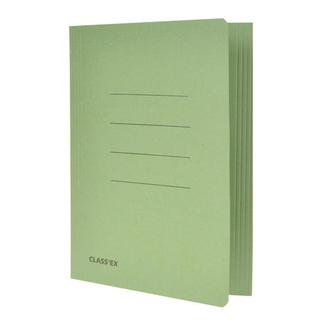 Classex - Class'ex file folder, 3 flaps ft 18.2 x 22.5 cm (for ft notebook), green