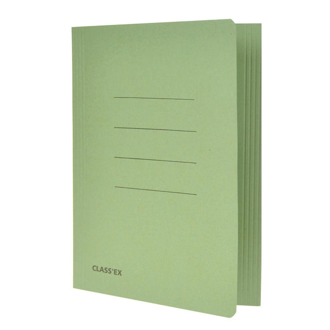 Classex - Carpeta archivadora Class'ex, 3 solapas ft 18,2 x 22,5 cm (para ft notebook), verde