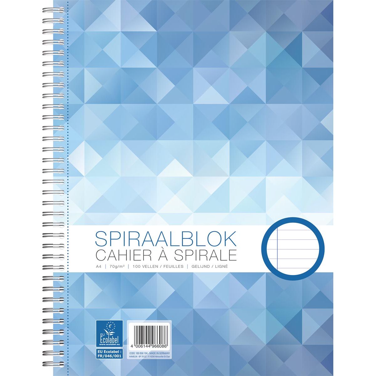 Work - , spiraalschrift, ft A4, 70 g, gelijnd, 200 bladzijden