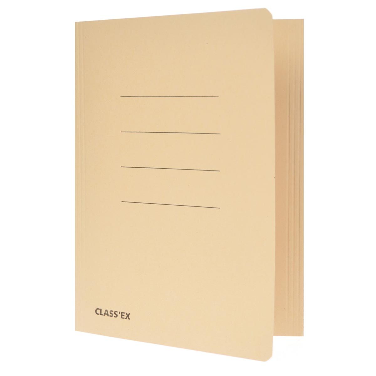 Classex -  Class'ex dossiermap, 3 kleppen ft 18,2 x 22,5 cm (voor ft schrift), gems
