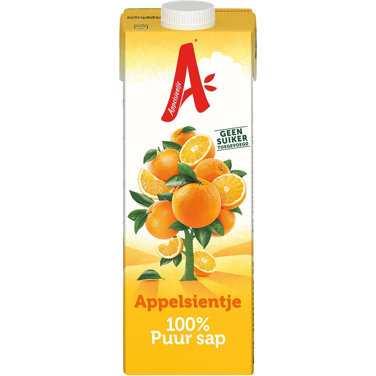 APPELIGENTJE - JUI ORANGE 1 L, paquet de 12 pièces