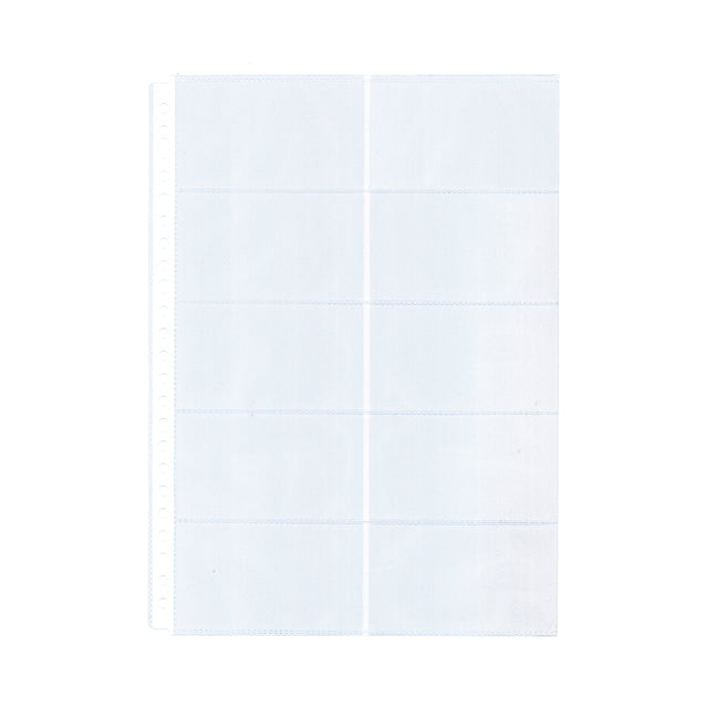 Kangaro - Show bag A4 23-hole PP 0.12mm for 10 business cards 10 pieces