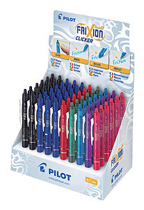 Pilote - Rollerpen Pilot Frixion Clicker M Afficher Assorti | Afficher une pièce de 60 ans | 60 pièces