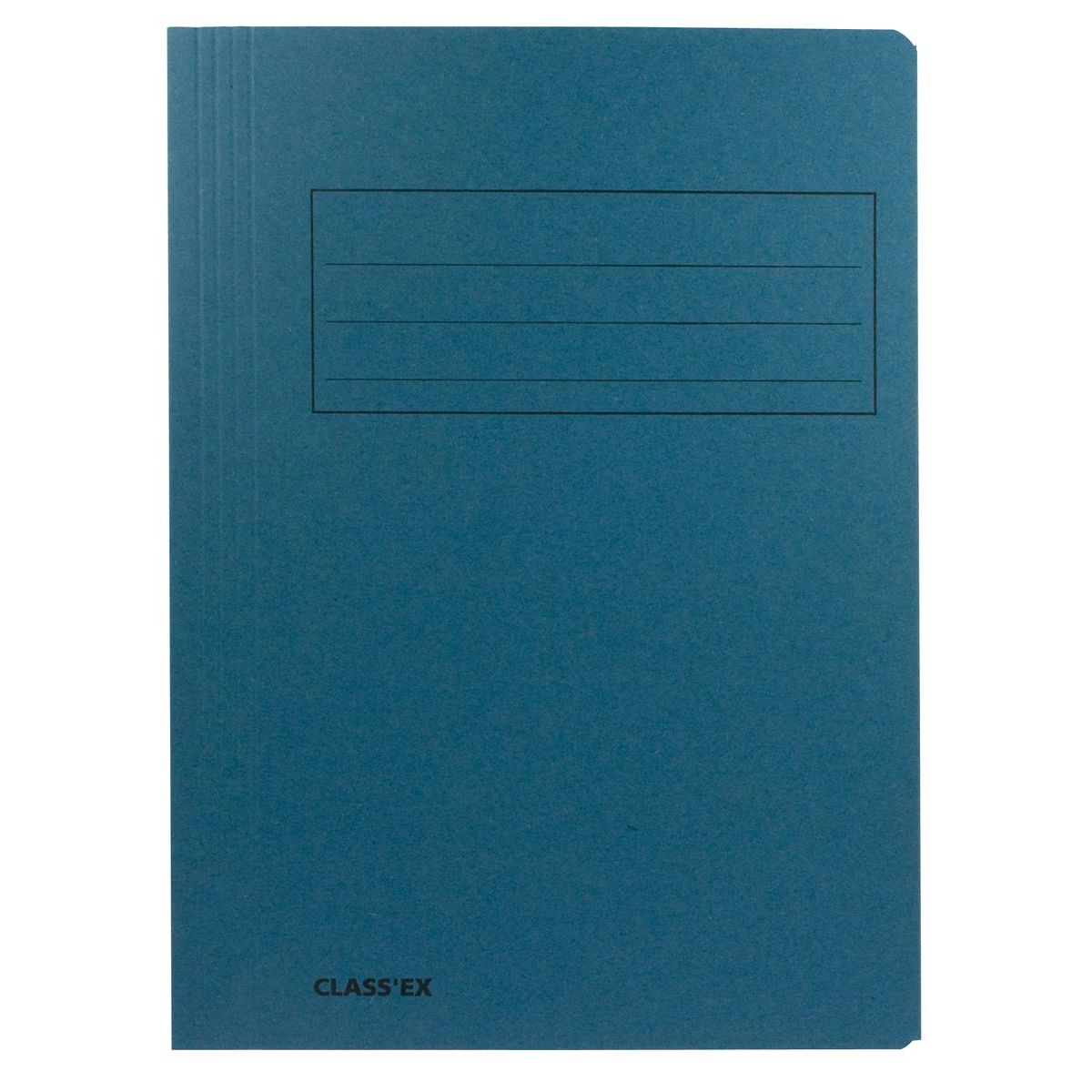 Classex - Carpeta archivadora Class'ex, 3 solapas ft 23,7 x 34,7 cm (para ft folio), azul