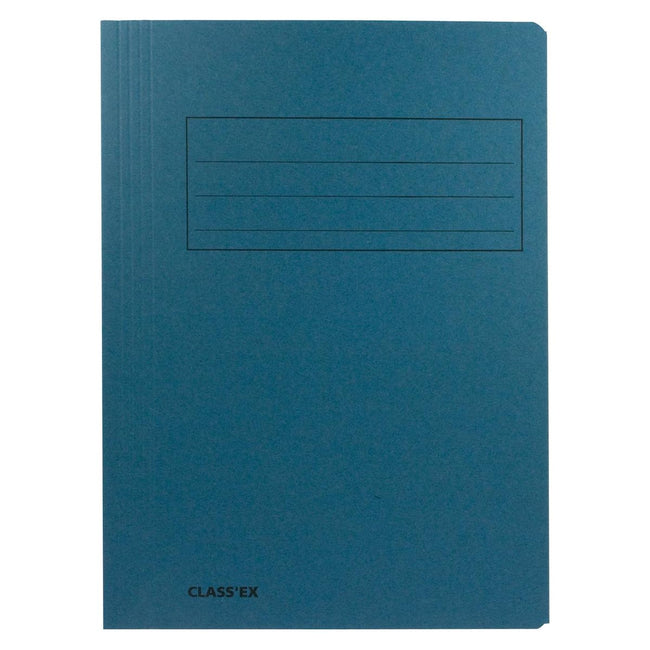 Classex - Class'ex dossiermap, 3 kleppen ft 23,7 x 34,7 cm (voor ft folio), blauw