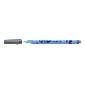 Staedtler - Viltstift ohp lumo f 305 correctable zw | 10 stuks