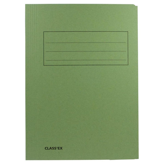 Classex - Class'ex dossiermap, 3 kleppen ft 23,7 x 34,7 cm (voor ft folio), groen