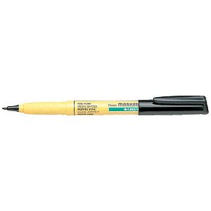 Pentel - Filt Stift Pentel Nm10 Textil um M schwarz | Außenschachtel ein 12 Stück