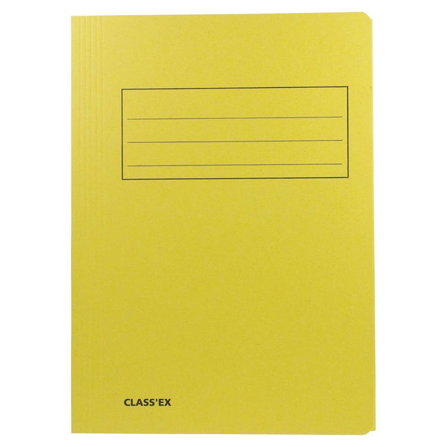 Classex - Class'ex dossiermap, 3 kleppen ft 23,7 x 34,7 cm (voor ft folio), geel