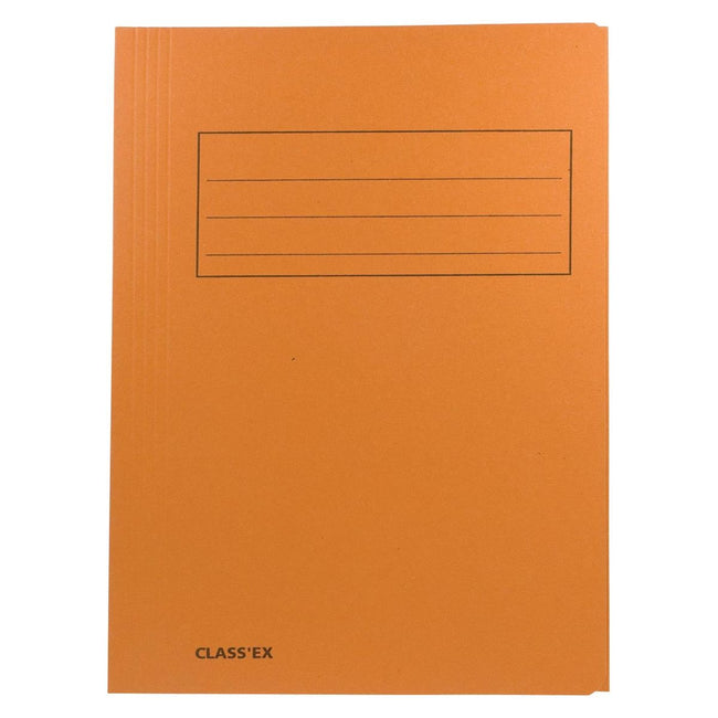 Classex - Class'ex dossiermap, 3 kleppen ft 23,7 x 34,7 cm (voor ft folio), oranje