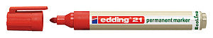 Edding - Felt -tip Edding 21 Eco autour de rouge 1.5-3 mm | 10 pièces