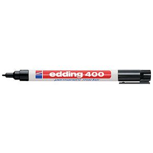 Edding - Viltstift  400 rond 1mm zwart | 10 stuks