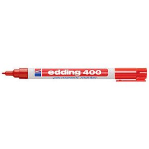 Edding - Filz -Tip Edding 400 um rot 1mm | 10 Stücke