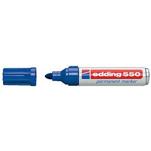 Edding - Felt -tip Edding 550 Round Blue 3-4 mm | 10 pièces