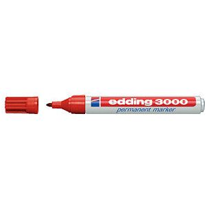 Edding -Filz -Tip Edding 3000 um rot 1,5-3mm | 10 Stücke