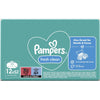 Pampers - Lingettes humides Fresh Clean, boîte de 12 x 52 pièces