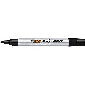 Bic - Viltstift  pro rond m zwart | 12 stuks