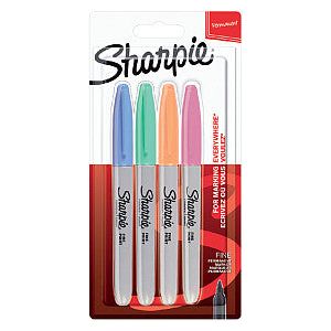 Sharpie - Felt -tip stylo IE f pastel assorti | Blister un 4 pièces