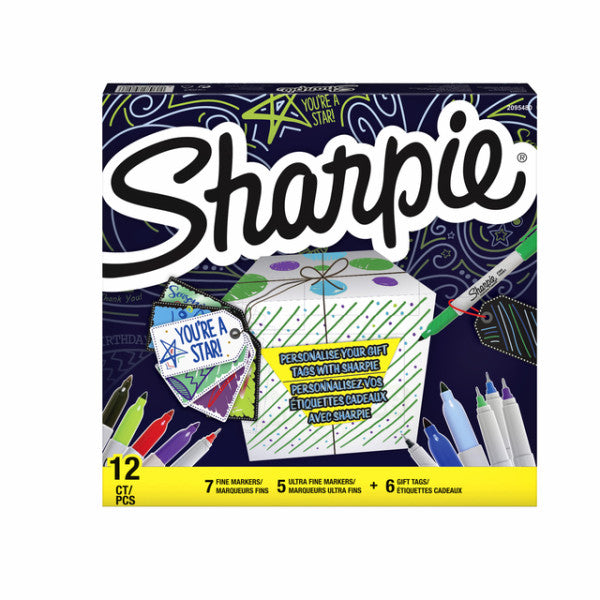 Sharpie - Viltstift ie 0.5 en 0.9mm + gratis cadeaulabl