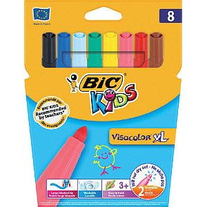 Bickids - Kleurstift bickids visacolor xl assorti | Blister a 8 stuk