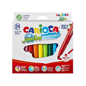 Feutres Carioca Jumbo Maxi set de 24 couleurs