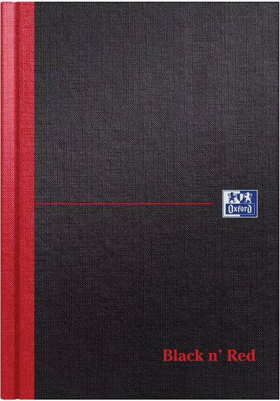 Oxford - Notizbuch Black n' Red A5 96 Blatt Linie