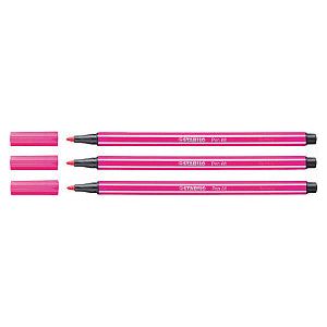 Stabilo - Viltstift pen 68/56 m rozerood | 1 stuk | 10 stuks