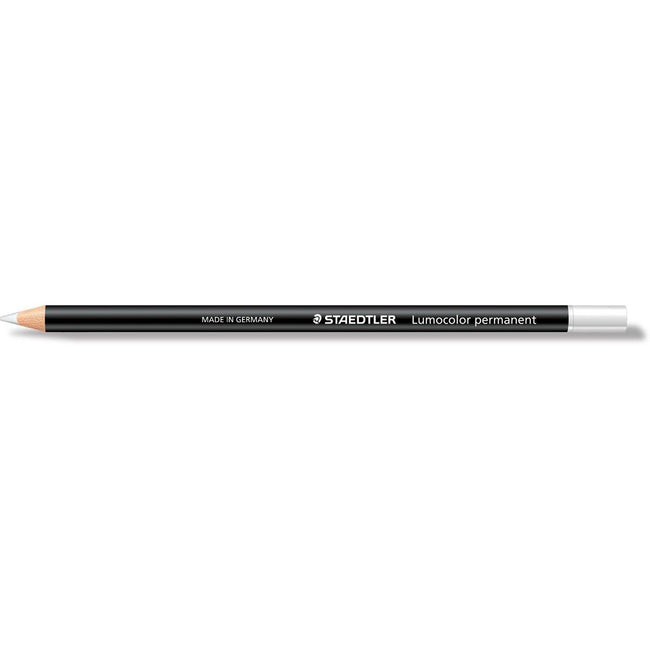 Staedtler - lápiz Lumocolor permanente glasochrom, blanco