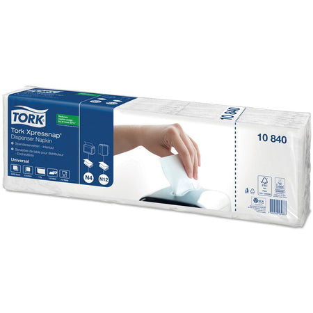 Tork - Servilleta N4 Xpressnap Universal pliegue 1/4 1 capa 213x330mm 1125 hojas blanco 10840