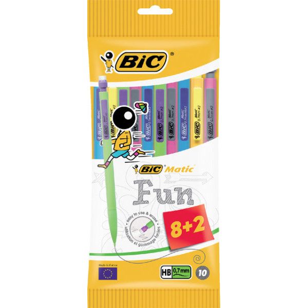 BIC - Fulpotlood BIC Matic Fun 8+2 Free | Blasen Sie ein 10 Stück