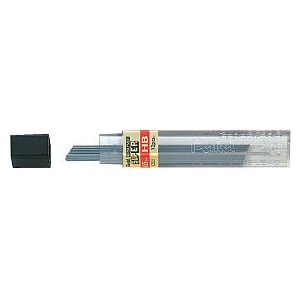 Pentel - Bleistiftstift 0,5 mm schwarz pro Röhre Hb | 12 Stücke