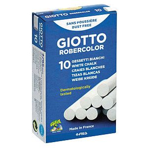 Giotto - Schoolbordkrijt giotto wit | Doos a 10 stuk | 10 stuks