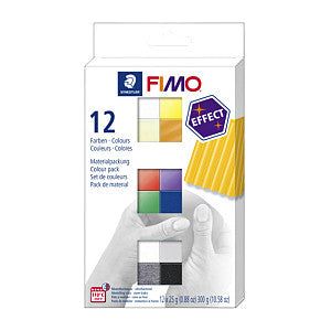 Fimo Staedtler - Clay Fimo Effect Color Assorti | Stellen Sie ein 12 -Stück ein