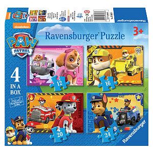 Ravensburger - Puzzle Puppies on Path 12 + 16 + 20 + 24st | Box a 1 morceau