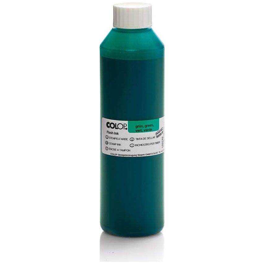 Colop - Flash inkt, groen 250 ml