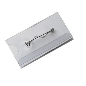 Klika - Badge transp with pin 74x40 mm 24 pieces 20 pieces