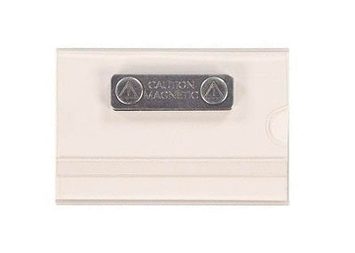 Klika -  Badge transp 54x86mm magneetsluiting