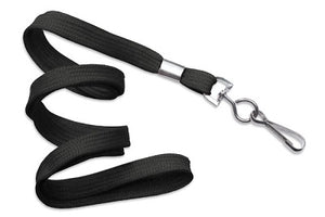 Klika -  Keycord met metalen haak, br 10mm zwart