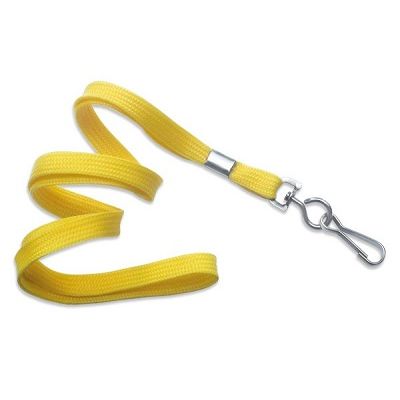 Klika -  Keycord met metalen haak, br 10mm geel
