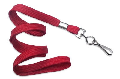 Klika - Cordón con gancho metálico, ancho 10mm rojo