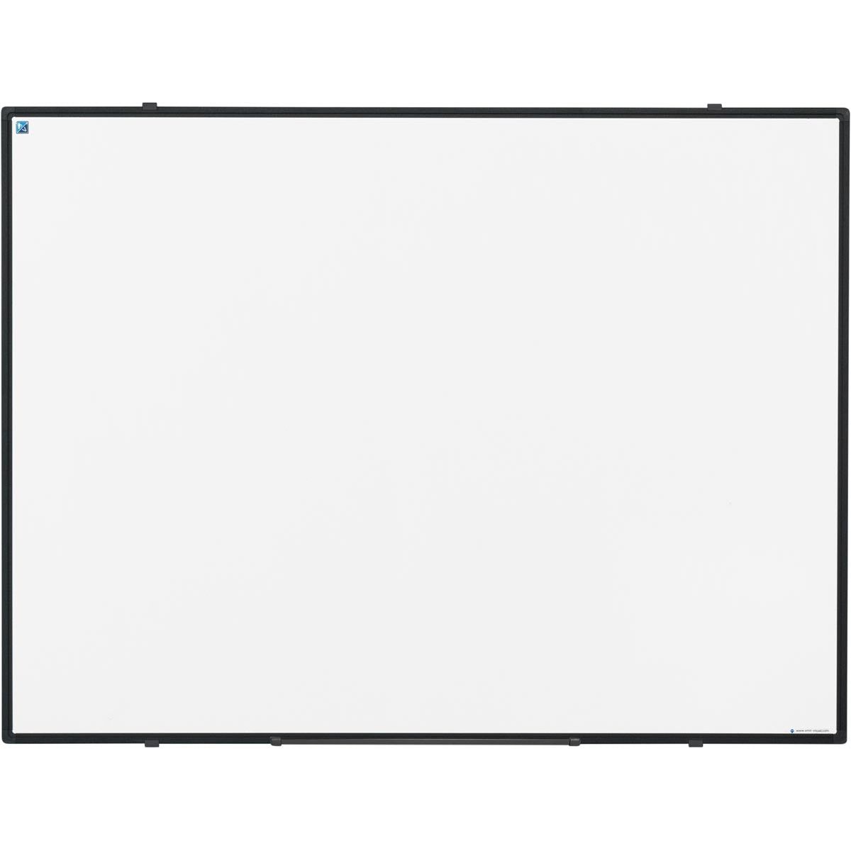 Smit visuell - Softline -Whiteboard, Emaille, Magnetprofil, schwarzes Profil, 90 x 120 cm