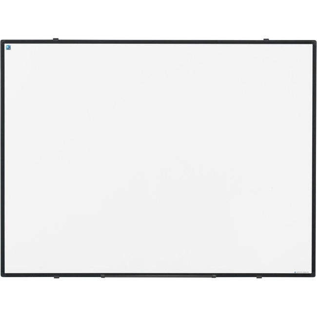 Smit Visual - Softline whiteboard, emaille, magnetisch, zwart profiel, 90 x 120 cm