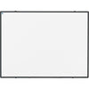 Smit Visual - Lavagna bianca Softline, smaltata, magnetica, profilo nero, 120 x 90 cm