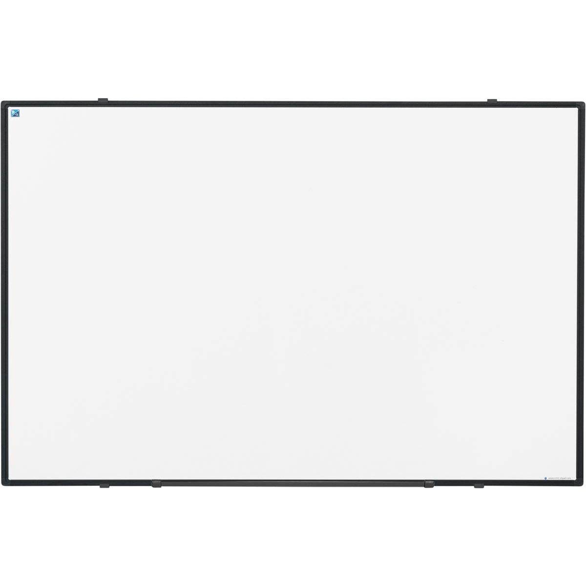 Smit visuell - Softline -Whiteboard, lackierter Stahl, Magnetprofil, schwarzes Profil, 60 x 90 cm