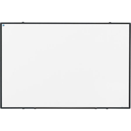 Smit Visual -  Softline whiteboard, gelakt staal, magnetisch, zwart profiel, 90 x 60 cm