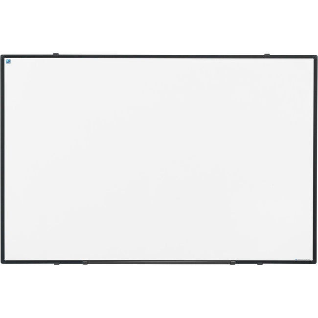 Smit Visual -  Softline whiteboard, gelakt staal, magnetisch, zwart profiel, 90 x 60 cm