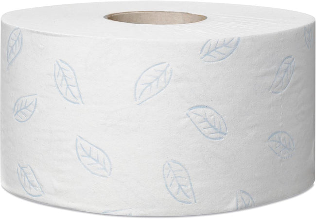 Tork - Mini Jumborol Toilettenpapier weich, 2 -Layer, System T2, Weiß