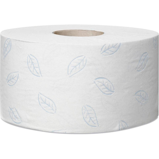 Tork - Mini rollo jumbo de papel higiénico suave, 2 capas, sistema T2, blanco